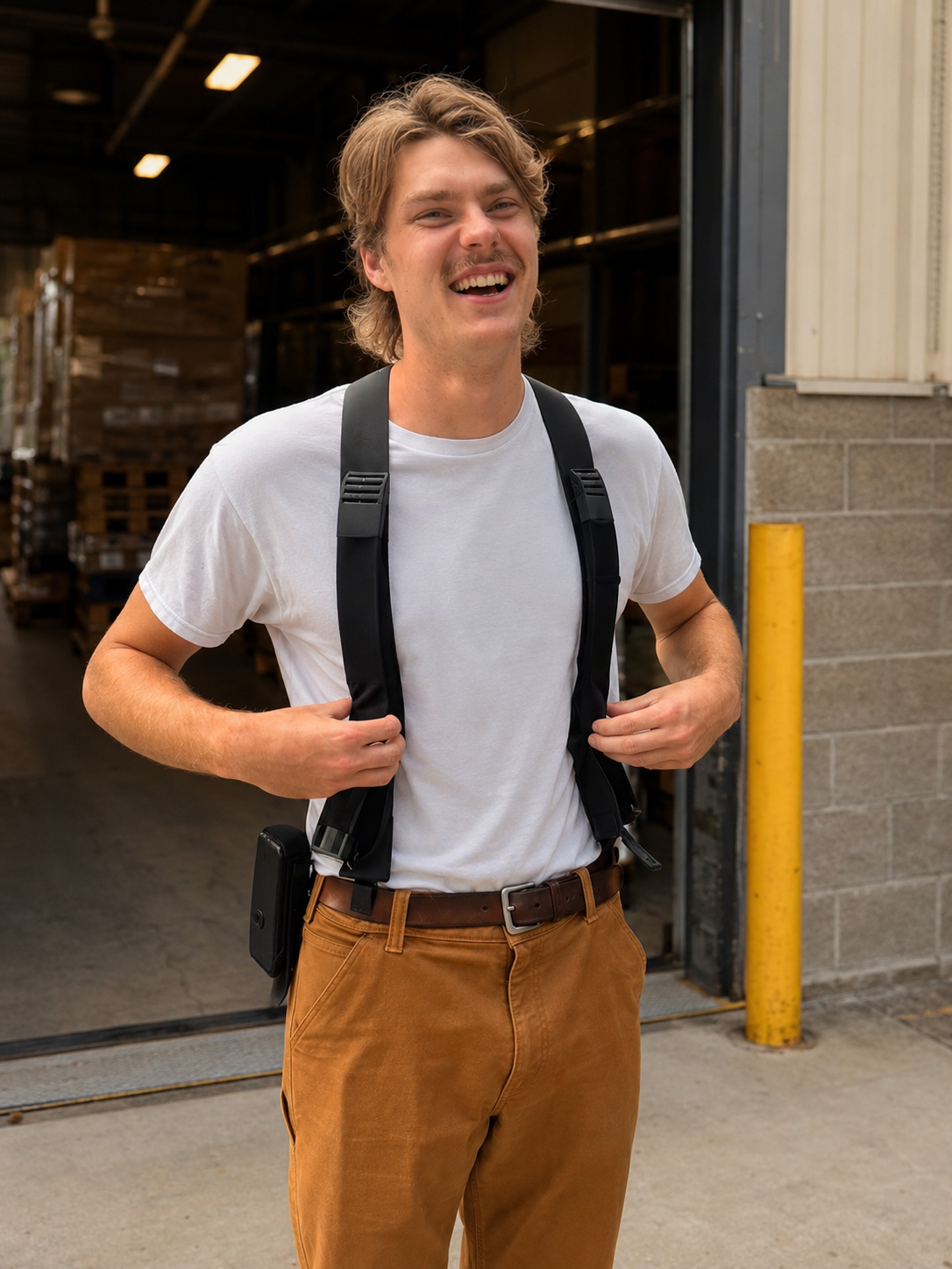 A warehouse worker wearing the Clema Core